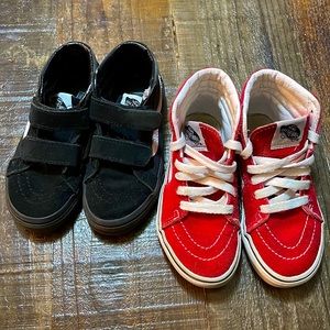 2 pairs Vans sneakers toddler.